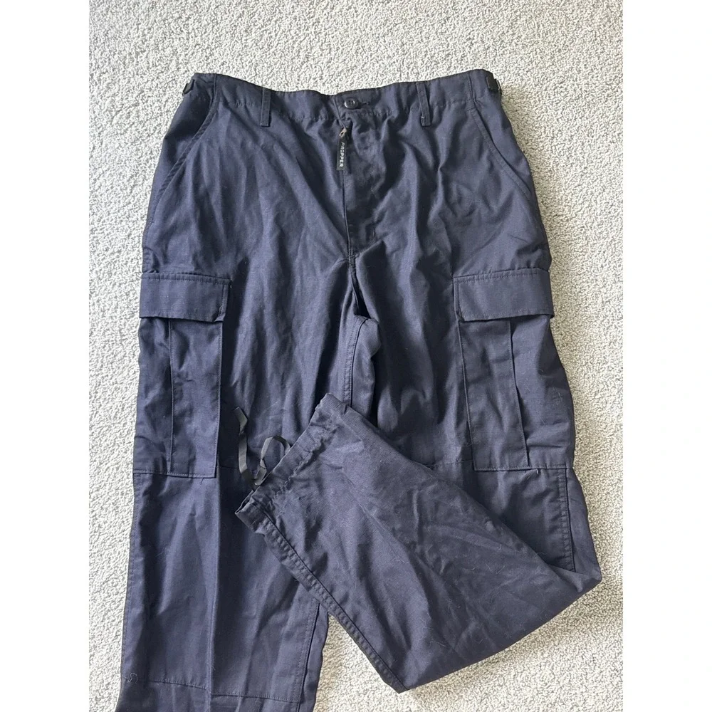 Propper BDU Zip Fly Trouser Navy Blue Ripstop Cargo Pants Men Medium Regular NEW